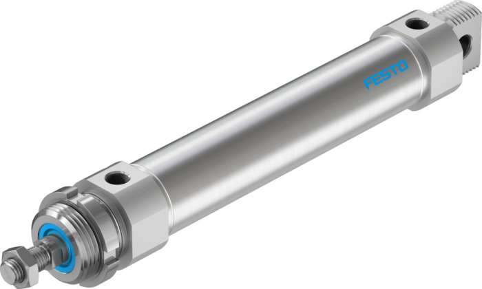 Festo Pneumatic Roundline Cylinder - 196036, 40mm Bore, 160mm Stroke, DSNU Series, Double Acting