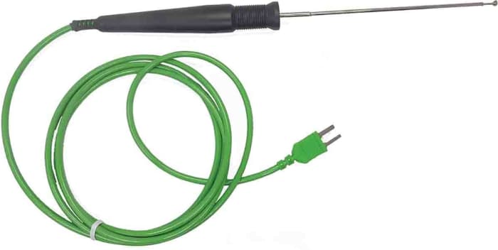 RS PRO Centre Tapped Stationary disc Surface Temperature Probe, 150 mm Length, 4 mm Diameter, 600 °C Max