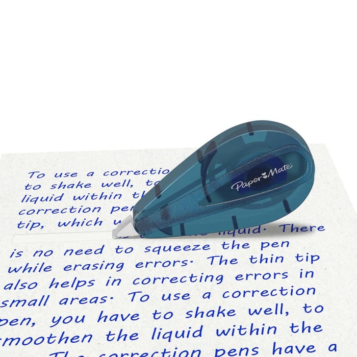 Correction fluid hot sale tape