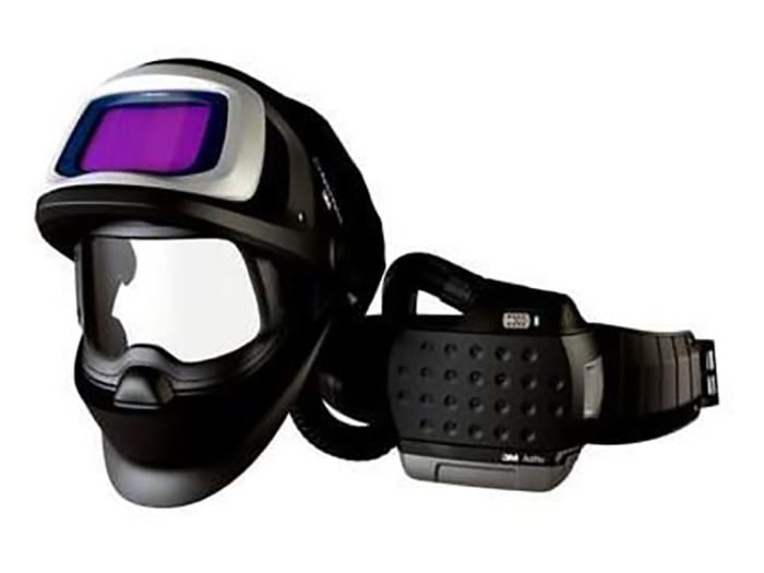 3M Speedglas 9100 FX Air Flip-Up Welding Helmet, Auto-Darkening Lens, Adjustable Headband, 45 x 93mm Lens