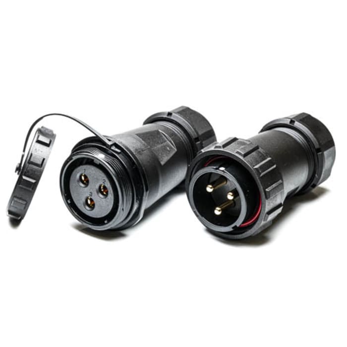 RS PRO Circular Connector, 3 Contacts, Cable, Plug, Socket, Male/Female, IP68, SP29 Series