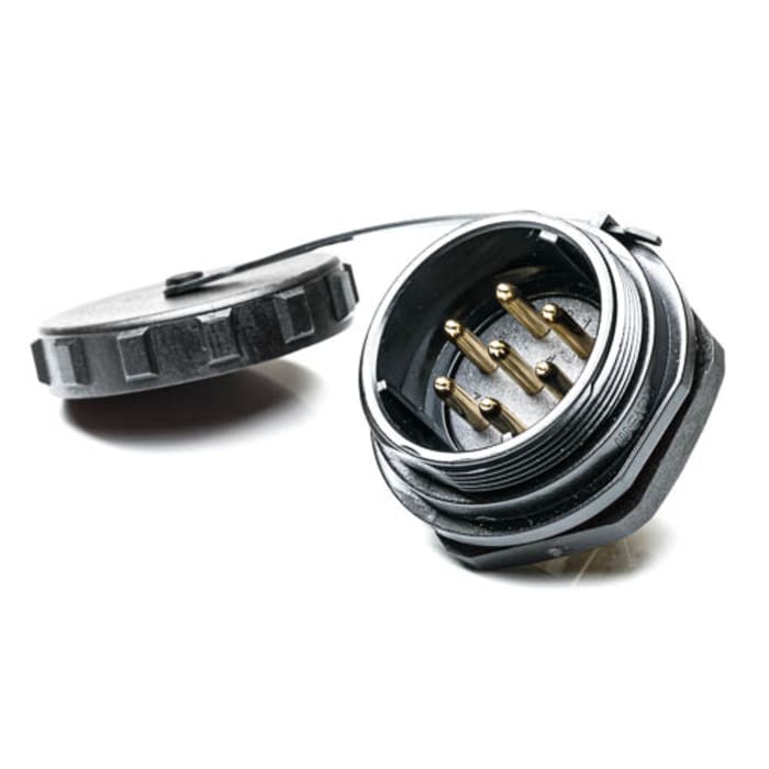RS PRO Circular Connector, 7 Contacts, Rear, Socket, Male, IP68, SP29 Series
