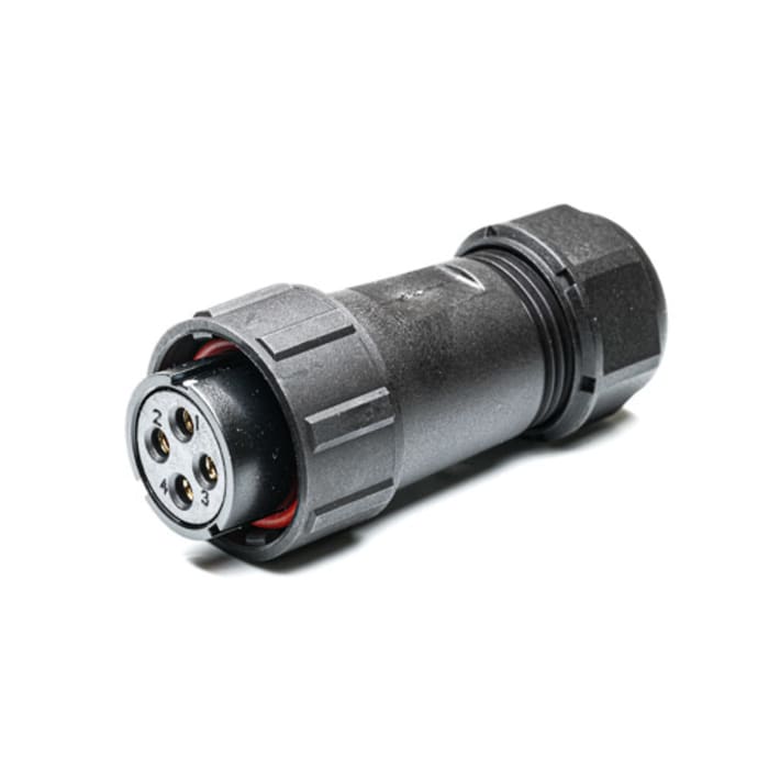 Connecteur circulaire RS PRO, Standard, 4 contacts, Montage sur câble, raccordement A souder