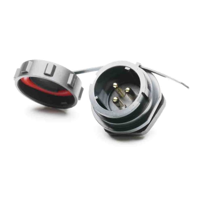 Connecteur circulaire RS PRO, Standard, 3 contacts, Montage avant, raccordement A souder