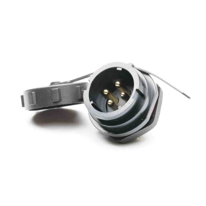 Connecteur circulaire RS PRO, Standard, 4 contacts, Montage avant, raccordement A souder