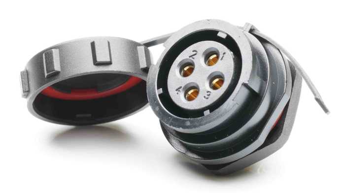 Conector circular RS PRO Conector hembra Standard serie SY21 de 4 vías Hembra, tamaño carcasa 29 mm, Montaje frontal,