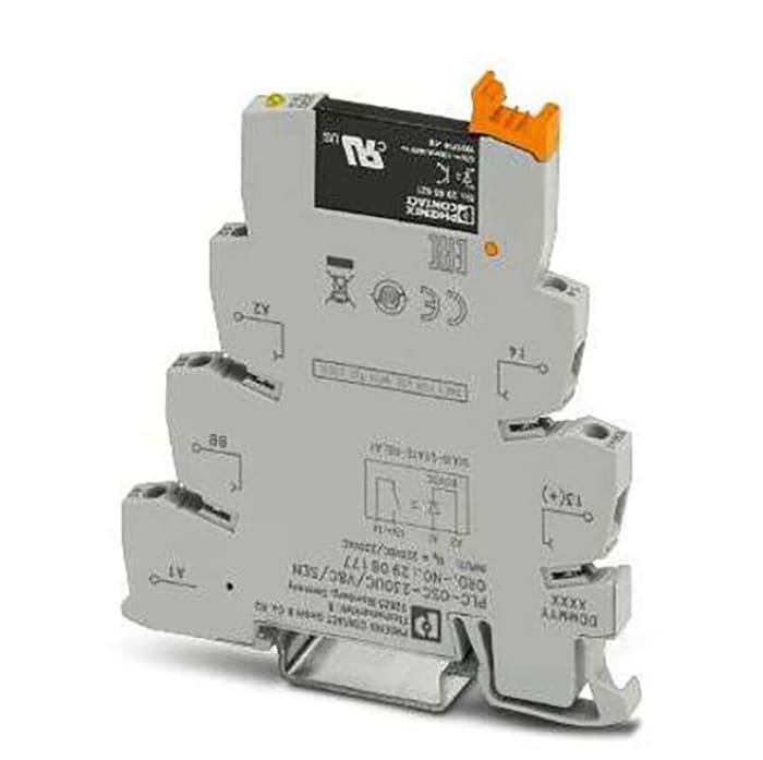 Phoenix Contact PLC-OSC Series Solid State Interface Relay, 242 V dc, 253 V ac Control, 3 mA Load, DIN Rail Mount