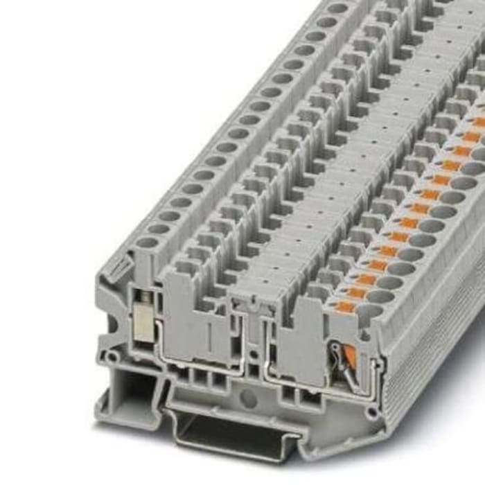 Phoenix Contact 3209539 PTU 4-MTD Series Grey, 0.2 → 6mm², Push In Termination