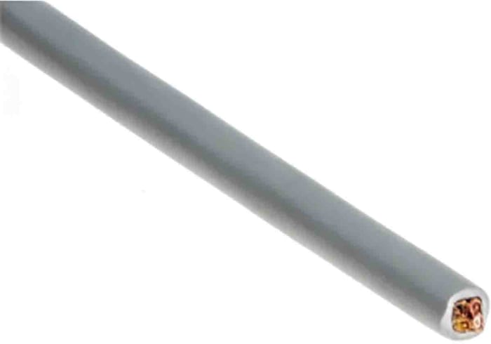 Câble audio RS PRO, 4 conducteurs, 0,078 mm² Blindé, Multiconducteur, gaine Gris