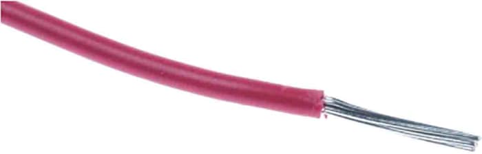 RS PRO Red 0.51mm² Hook Up Wire, 20 AWG, 10/0.25mm, 30.5m, MPPE Insulation