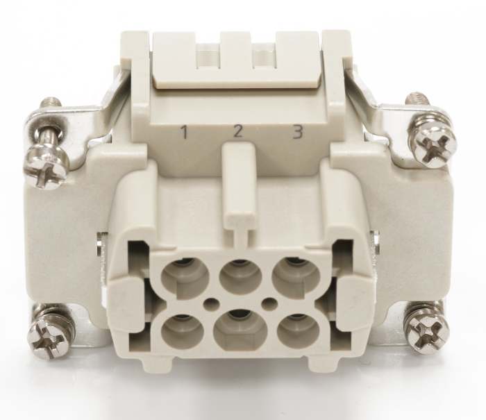 RS PRO Heavy Duty Power Connector Insert, 16A, Female, 6 Contacts