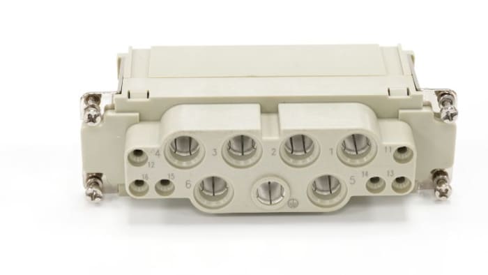 RS PRO Heavy Duty Power Connector Insert, 16 → 100A, Female, 6 → 6 Contacts