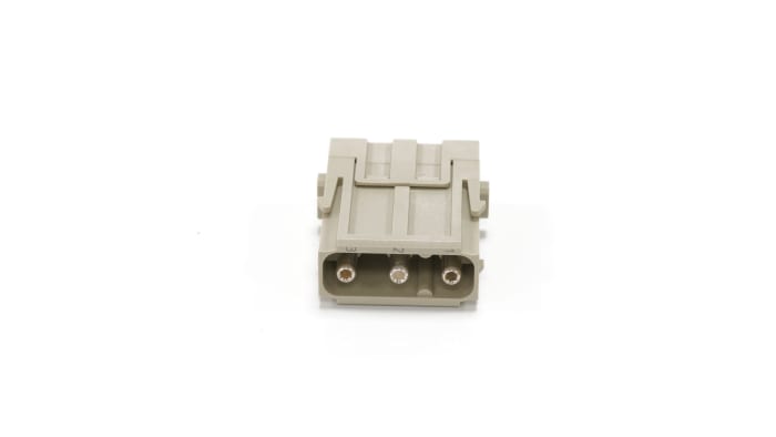 RS PRO Heavy Duty Power Connector Insert, 40A, Male, 3 Contacts