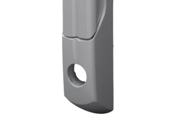 Tirador Rittal serie TS 8611 de Zinc Presofundido de color RAL 7.035, 13 x 2.54mm, para usar con 8611.02