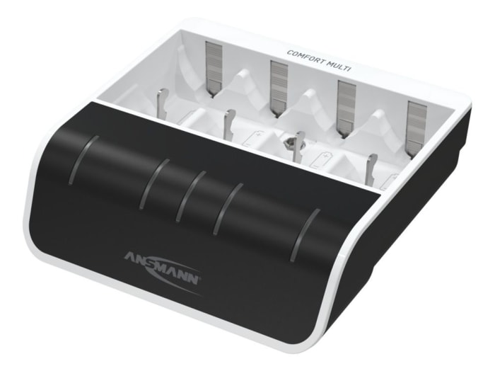 Ansmann Comfort Multi Battery Charger For NiMH 9V, AA, AAA, C, D 4 Cell 1.2V 15mA