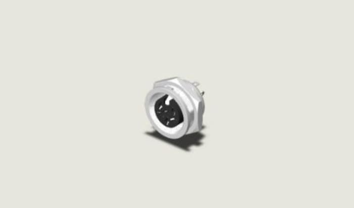 RS PRO 6 Pole Din, 4A, 100 V IP40, Screw Lock, Female, Panel Mount