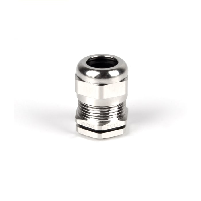 RS PRO Metallic Nickel Plated Brass Cable Gland, PG11 Thread, 5mm min., 10mm max., IP68