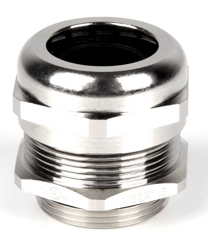 RS PRO Metallic Nickel Plated Brass Cable Gland, PG16 Thread, 10mm min., 14mm max., IP68