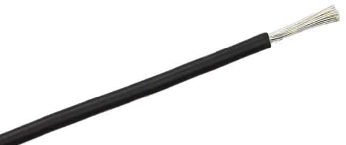 RS PRO Black 2.5mm² Hook Up Wire, 462/0.08 mm, 5m, Silicone Rubber Insulation