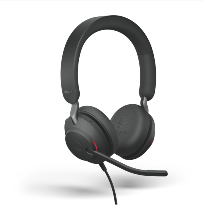 Casque-micro supra-auriculaire Jabra Stéréo 40 MS d'évoluent USB C Noir