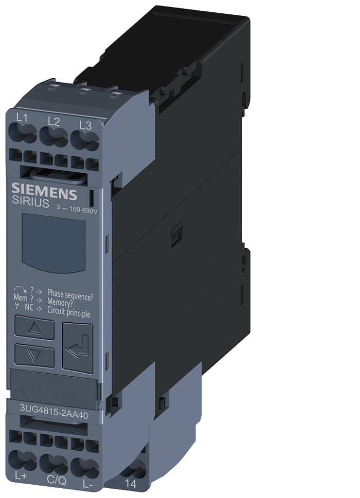 3UG48152AA40 Siemens Siemens Phase Monitoring Relay, 3 Phase, SPDT