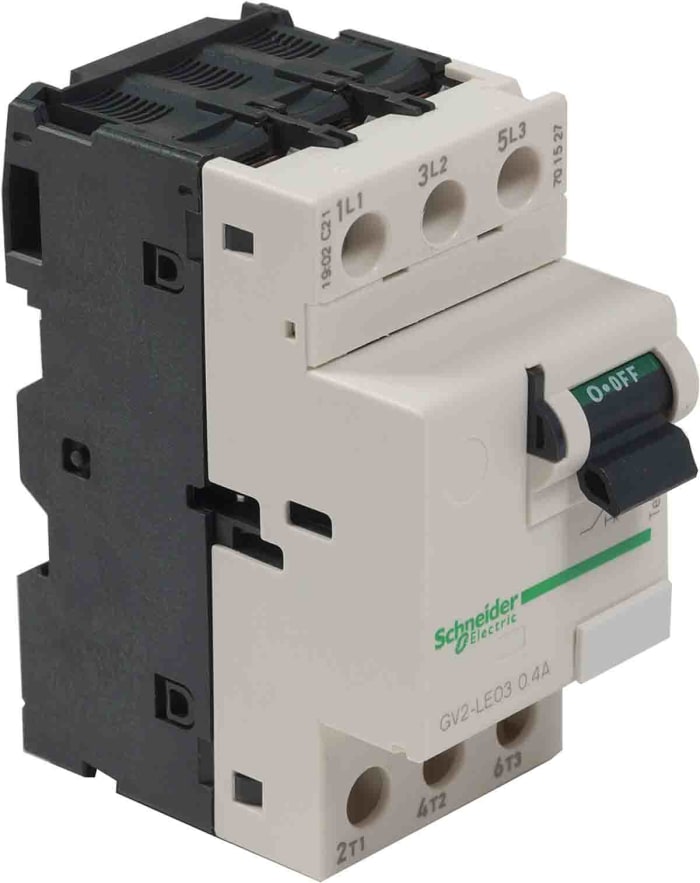 GV2LE03 Schneider Electric Motor circuit breaker, TeSys GV2, 3P, 0