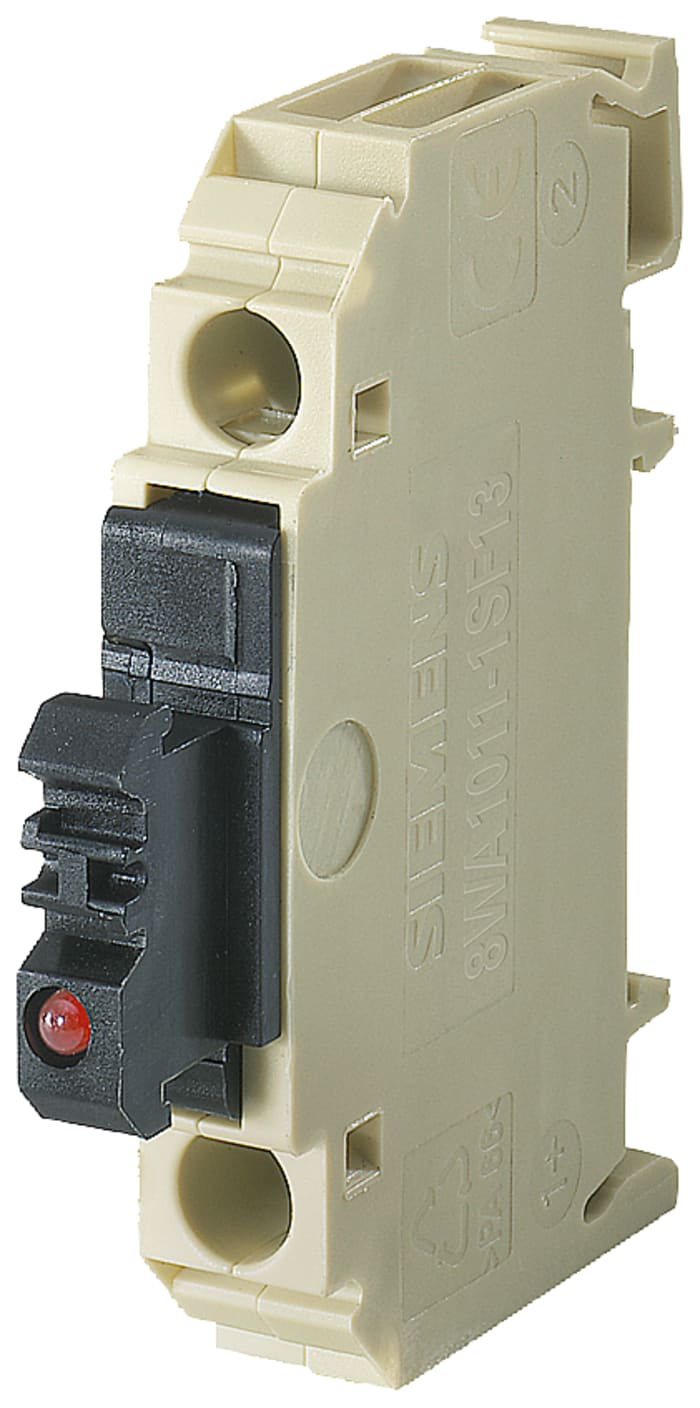 Siemens 6.3A Fuse Holder With Indicator for 5x 25mm Fuse, 1P, 250V ac