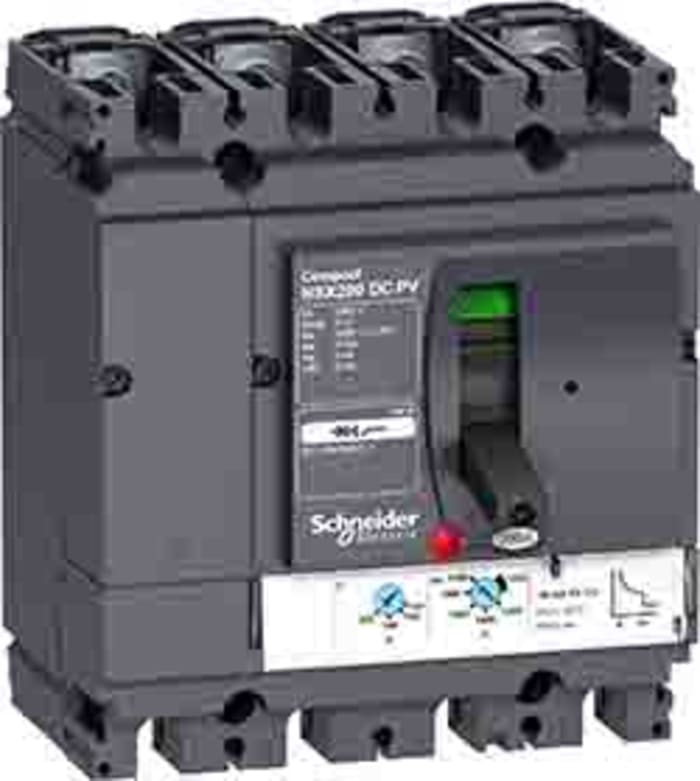 Schneider Electric, Compact MCCB 4P 80A, Breaking Capacity 10 kA, Fixed Mount