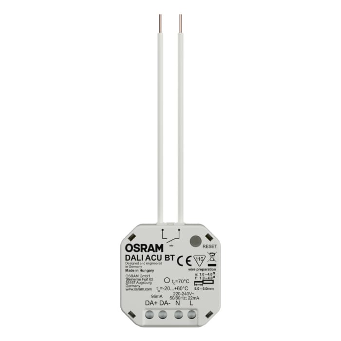 DALI-ACU-BT Osram | Osram DALI Light Controller | 212-2121 | RS Components