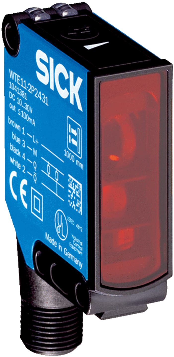 SICK Energetic Photoelectric Sensor, Block Sensor, 40 mm → 1 m Detection Range