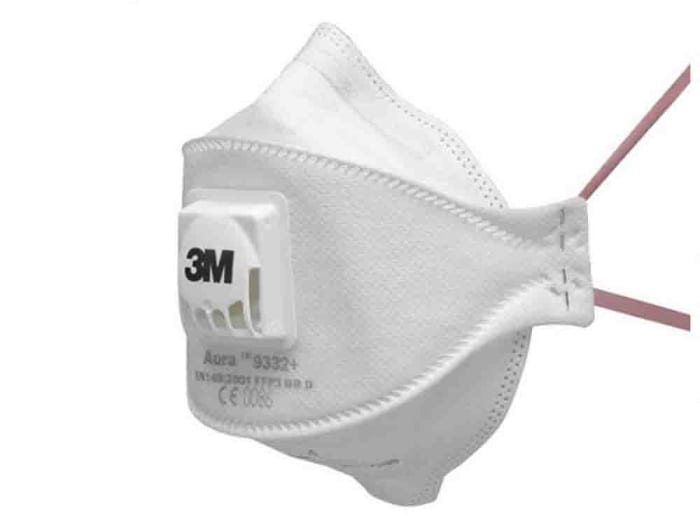 Masque respiratoire jetable 3M FFP3 série 9300+ Series, avec soupape