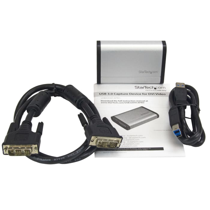 USB32DVCAPRO StarTech.com | StarTech.com DVI to USB Video Converter, 1920 x  1080 Maximum Resolution | 213-3232 | RS Components