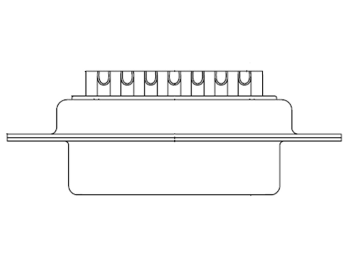 FCT from Molex 172704 9 Way Panel Mount D-sub Connector Socket, 2.84mm Pitch