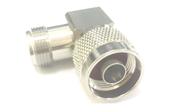 Adaptateur coaxial RS PRO Type N Mâle vers Type N Femelle, Angle droit, 50Ω 6GHz