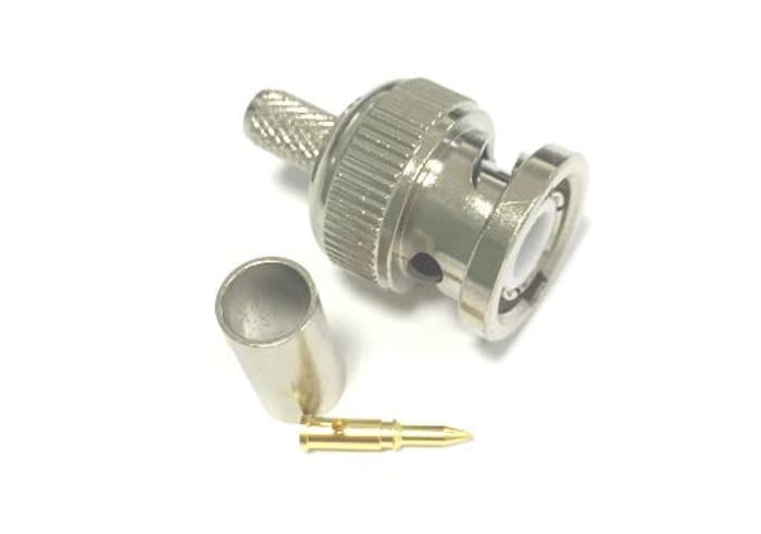 RS PRO, Plug Cable Mount BNC Connector, 50Ω, Straight Body