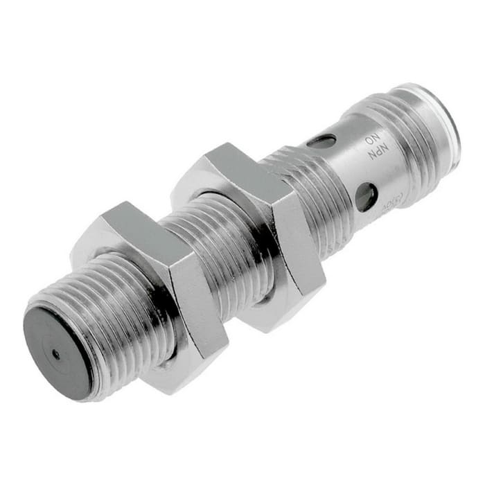 Omron Inductive Threaded Barrel Proximity Sensor, M12, 4 mm Detection, PNP NO+NC, 12 → 24 V dc