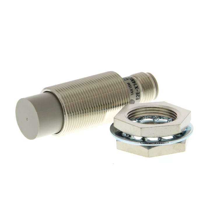 Omron Inductive Threaded Barrel Proximity Sensor, M18, 14 mm Detection, 2-Wire NO, 12 → 24 V dc