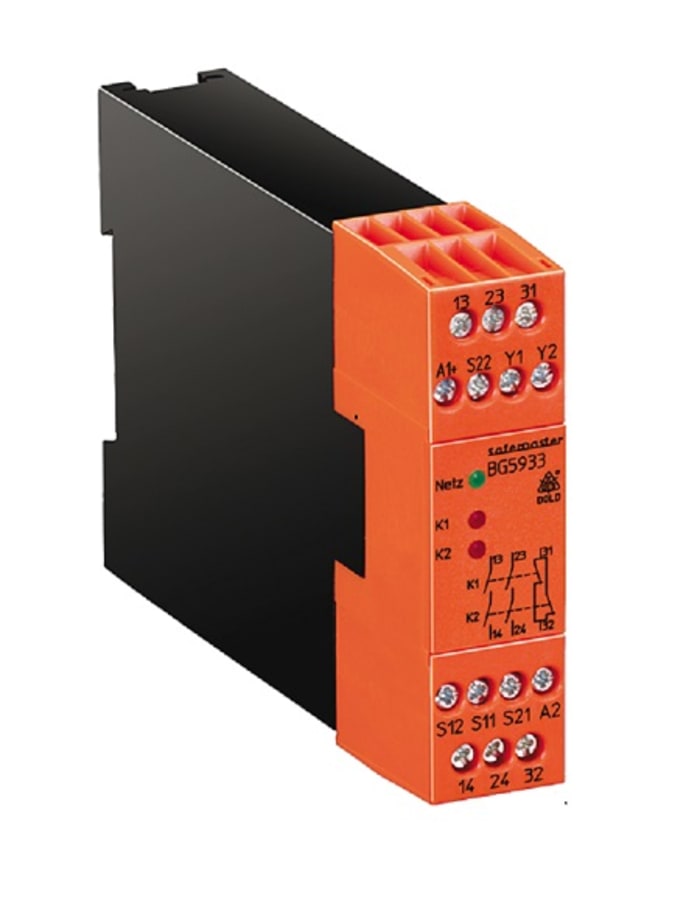 Dold Safemaster BG 5933 Two Hand Control Safety Relay, 24V ac, Dual-Channel, 2 Safety Contacts