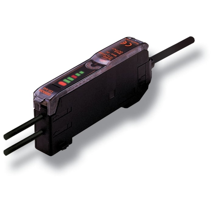 Omron Fibre Amplifier 100 mm, NPN Output, IP50, 12 → 24 V dc