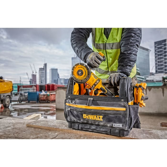 DeWALT Fabric Tool Bag with Shoulder Strap 250mm x 450mm x 350mm DeWALT RS Components India