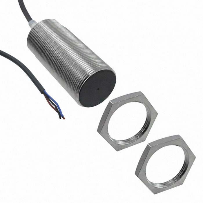 Omron Inductive Threaded Barrel Proximity Sensor, M30, 15 mm Detection, 12 → 24 V dc