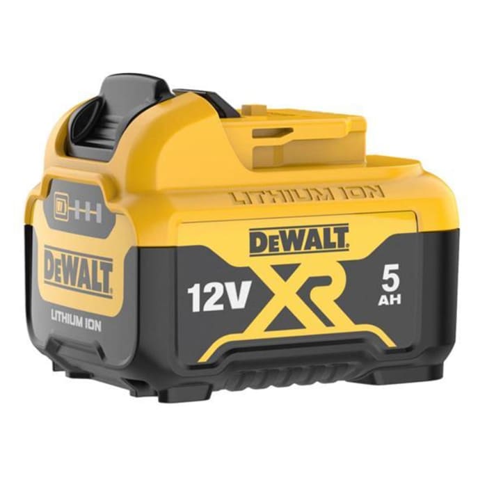 DeWALT DCB126-XJ 5Ah 12V Power Tool Battery, For Use With DEWALT 10.8 AND 12V XR Platform