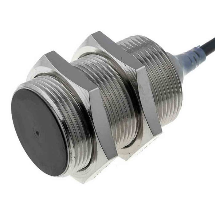 Omron Inductive Threaded Barrel Proximity Sensor, M30, 15 mm Detection, PNP NO, 10 → 30 V dc