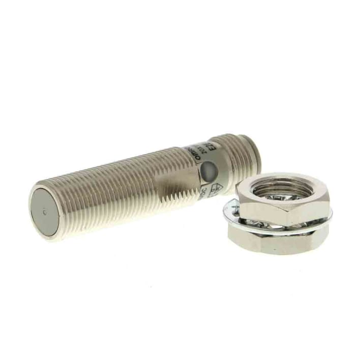 Omron Inductive Threaded Barrel Proximity Sensor, M12, 3 mm Detection, 2-Wire NO, 12 → 24 V dc