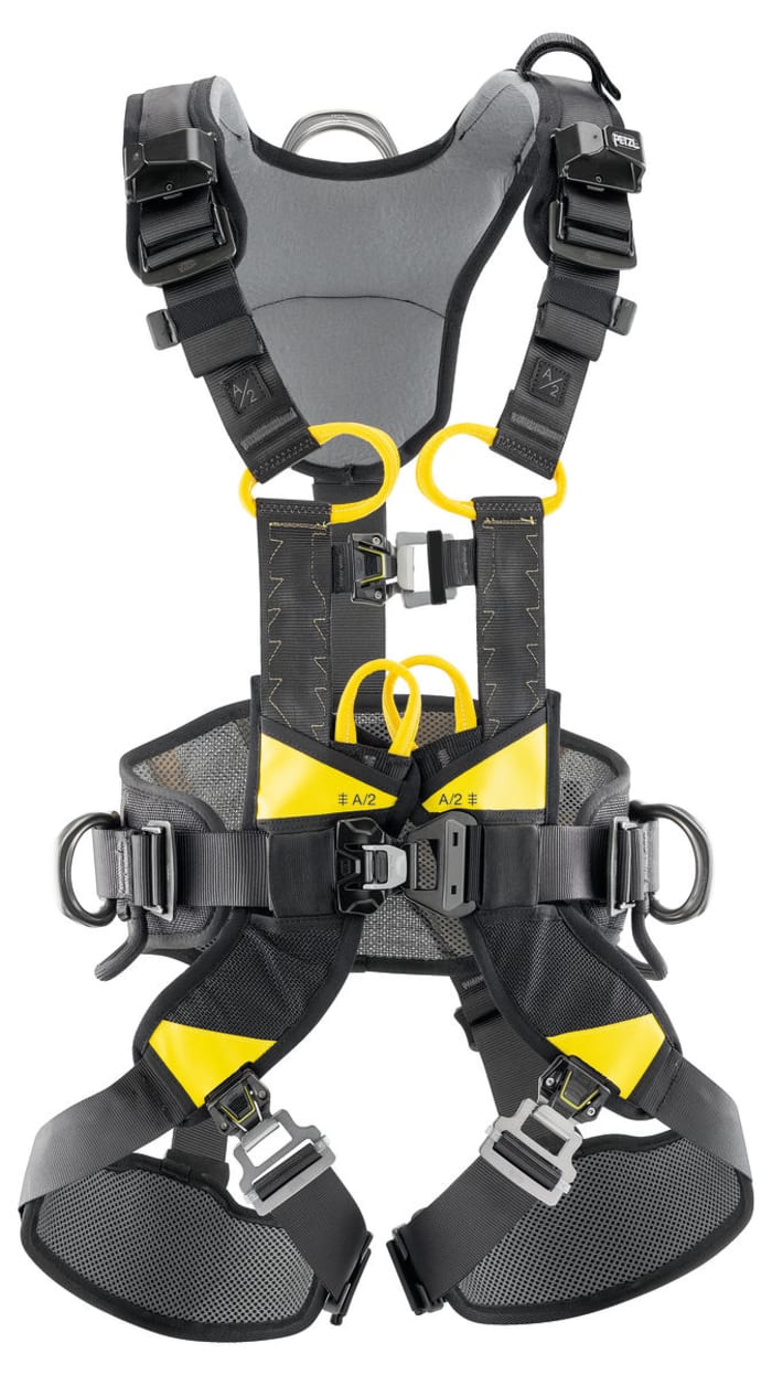 Petzl C072AA02 Front, Rear, Centre Waist, Side Attachment Fall Arrest Harness, 100kg Max, 2