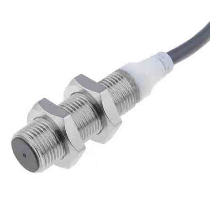 Omron Threaded Barrel Proximity Sensor, M12, 4 mm Detection, 2-Wire NO, 12 → 24 V dc