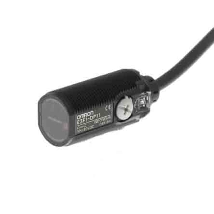 Omron Diffuse Photoelectric Sensor, Threaded Miniature Sensor, 100 mm Detection Range