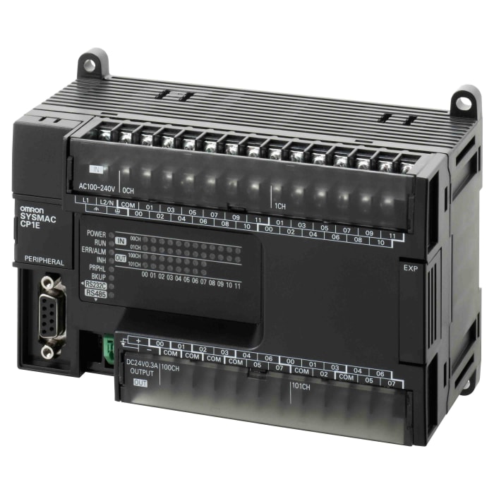 Omron CP1E Series PLC CPU for Use with CP Series, 24-Input, PNP/NPN Input