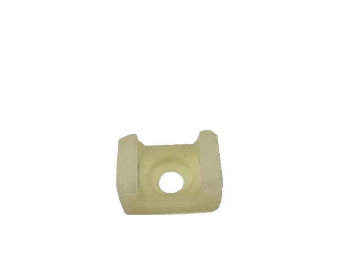 Sujetacables para atados RS PRO de Nylon 66 Natural, dim. 15mm x 10 mm, Ø montaje 3.5mm