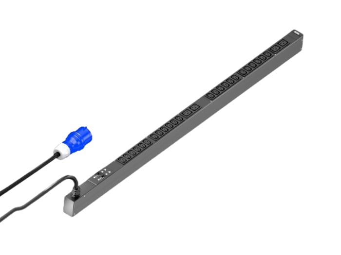 Bloc de distribution Rittal DK, 28 prises CEI C13, CEI C19, Montage horizontal, cordon 3m